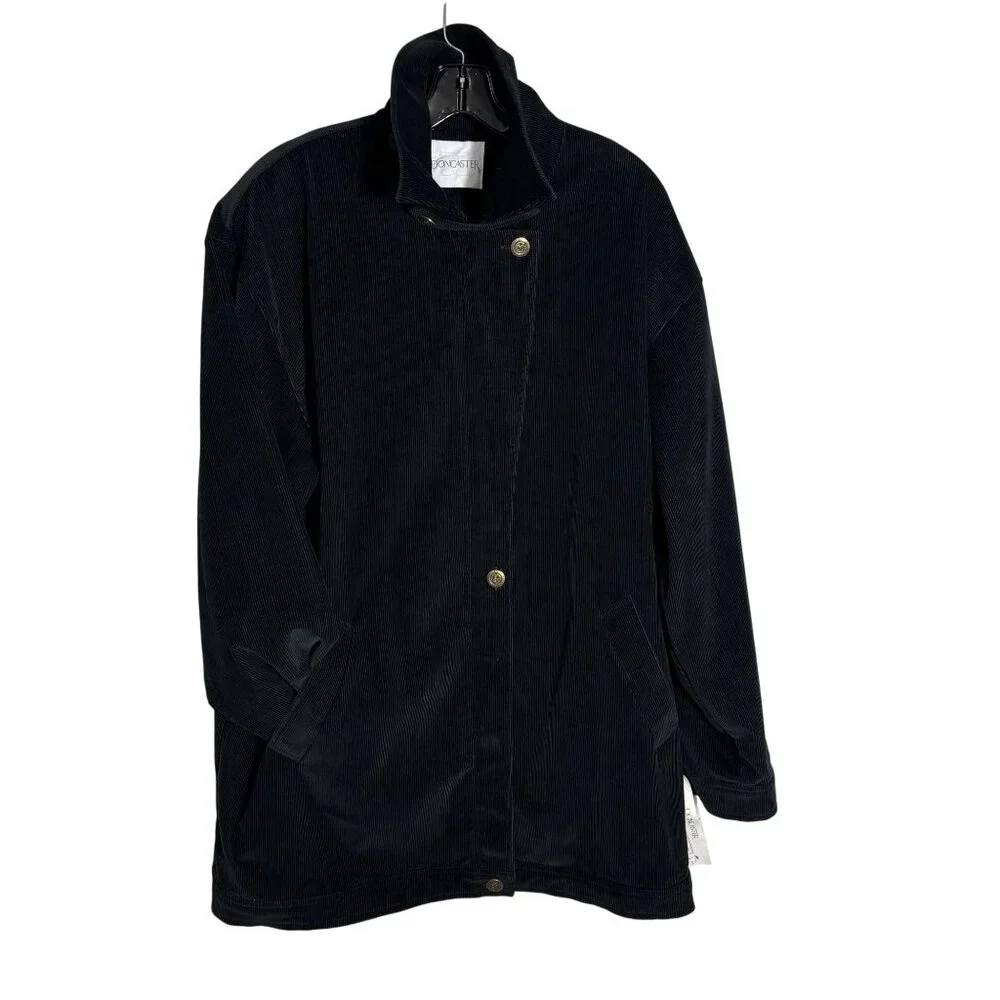 Vintage Black DonCaster Corduroy Jacket Casual/Chore/Retro Style - Picture 1 of 16